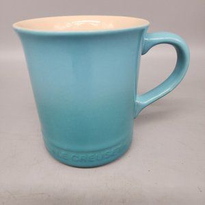 Le Creuset 14oz. Blue Stoneware Mug Coffee Tea